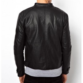 Xara Soft Black Leather Jacket In Black 