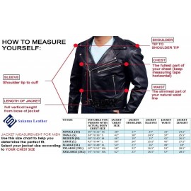 NYC Top Grade Real Lambskin Leather Jacket in Biker Style