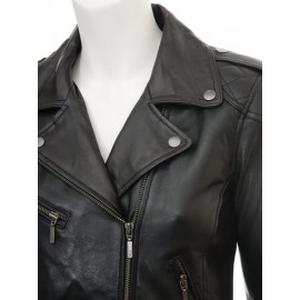 Dulce- Women's Genuine Leather Biker Jacket