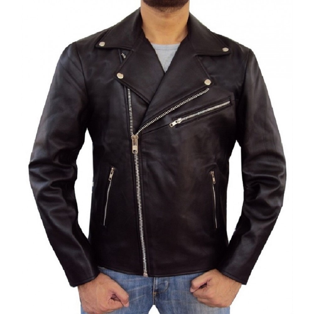 Brando- Men's Real Lambskin Leather Jacket 