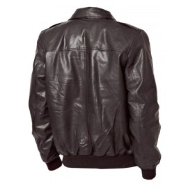 Hatto Bomber- Real Lambskin Leather Jacket in Coat Style