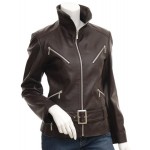 Cole Haan- Real Leather Moto Jacket