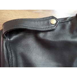 Enzo Bomber Men's Real Leather Jacket In Black 
